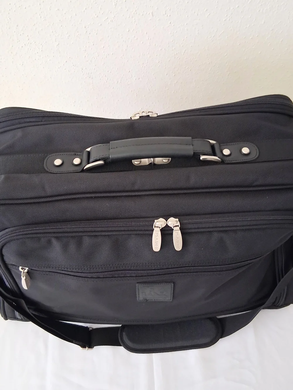 Jos. A. Bank Black Travel Duffel Garment Bag with Shoulder Strap